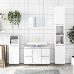 831646 vidaXL Armário WC 80x33x60 cm derivados de madeira branco brilhante