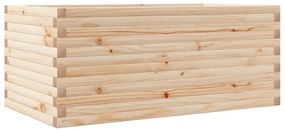Vaso/floreira de jardim 110x60x45,5 cm madeira de pinho maciça