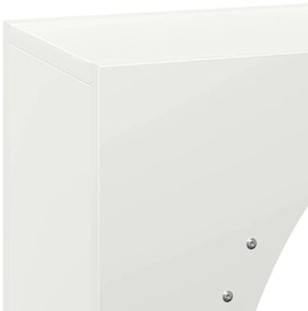 Suporte para lenha 50x23x100 cm aço laminado a frio branco