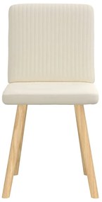 Cadeiras de jantar 2 pcs linho