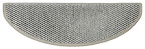 Tapetes escada adesivos aspeto sisal 30 pcs verde-claro