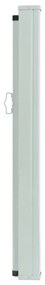 Toldo lateral retrátil para pátio 100x300 cm creme