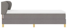 Cama com Estrutura Box e Colchão vidaXL Taupe 80x200 cm Tecido