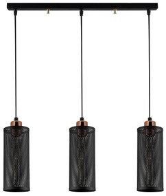 Chandelier Amasra – Preto Bronze – 60 x 10 cm