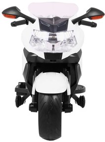 Mota elétrica para Crianças 12V BMW K1300S, Rodas Espuma EVA Branca
