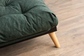 Sofá-Cama de 3 Lugares Saki – Verde – 185x92x82 cm