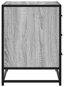 Cómoda com 3 Gavetas - 70x41x56 cm - deriv. madeira - cinzento sonoma