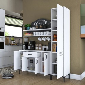 Armário Multiusos JE149 – Branco – 160x198,6x40 cm