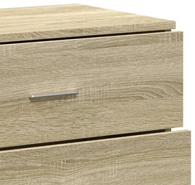 Aparadores 3 pcs derivados de madeira cor carvalho sonoma