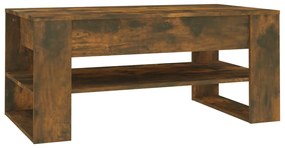 Mesa de centro 102x55x45 cm madeira processada carvalho fumado