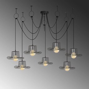 Chandelier Tel – Preto – Diâmetro 158 cm x Altura 122 cm