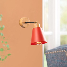 Wall Lamp Manavgat – Vermelho – Diâmetro 14 cm x Altura 25 cm