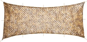 vidaXL Rede de camuflagem com saco de arrumação 844x429 cm areia