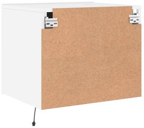 Mesa de cabeceira de parede com luzes LED branco