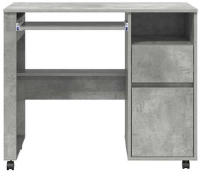 Secretária Concreta Cinza Cinza concreto Aglomerado de partículas