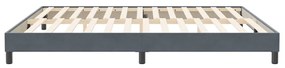 Estrutura de cama sem colchão 200x220 cm veludo cinzento-escuro