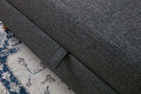Sofá-cama de 3 Lugares Eva – Antracite – 210x82x90 cm