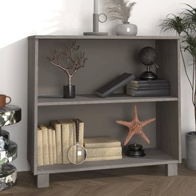 vidaXL Aparador HAMAR 85x35x80 cm pinho maciço cinza-claro