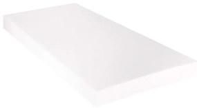 Cama com colchão 120x200cm couro artificial branco
