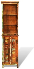 Estante vintage de madeira reciclada maciça