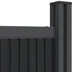 Painel de vedação WPC 180x186 cm cinza