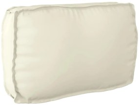 vidaXL Almofada de Palete para Encosto Creme 70x40x12 cm - Tecido Oxford
