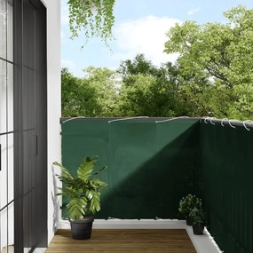 Tela de varanda 120x700 cm 100% poliéster oxford verde-escuro