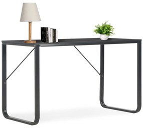 vidaXL Secretária de computador 120x60x73 cm preto