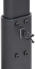 Suporte de canto para TV 32-65 polegadas c/ 1 prateleira preto