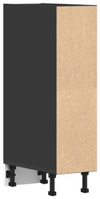 Armário inferior “Riga” 20x44,5x81,5 cm contraplacado preto
