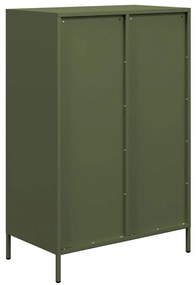 Móvel alto 68x39x101,5 cm aço verde azeitona