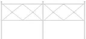 Cabeceira de cama 200 cm metal branco