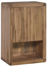 Armário de parede p/ casa de banho 45x30x70 cm teca maciça
