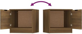 Mesas de cabeceira 2 pcs 40x39x40 cm cor carvalho castanho