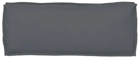 Almofada de Palete para Banco Antracite 100 x 40 x 8 cm em Tecido Oxfo
