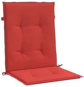 Almofadões lombares p/ cadeiras de jardim 4pcs oxford vermelho
