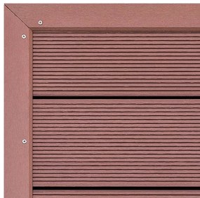 Estrado para chuveiro solar 101x63x5,5 cm WPC castanho