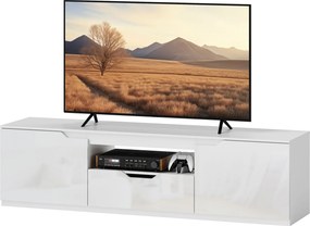 Móvel de TV, 160 x 38 x 43 cm, Para Televisões até 65 Polegadas, Branco