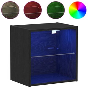 Prateleira Flutuante vidaXL Carvalho Preto 40x28,5x40 cm Madeira Engen