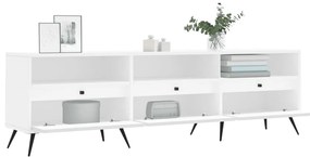 Móvel de TV 150x30x44,5 cm derivados de madeira branco