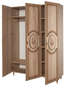 Guarda-Roupa Mode – Carvalho Sonoma – 135x192x52 cm