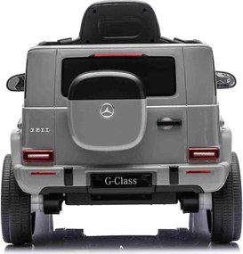 Carro elétrico Crianças 3 a 7 anos Mercedes-Benz 12V G580 Bateria Lìtio, controlo Remoto cinzento
