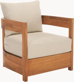 Cadeiras de jardim com braços em madeira de acácia Kento, conjunto de 2