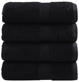 Toalhas de mãos premium SOLUND 4 pcs 30x30 cm 600 g/m2 preto