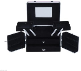 ® Mala para Maquilhagem Organizador Cosméticos Profissional 29x21x20cm