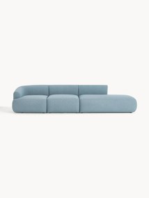 Chaise longue modular em bouclé Sofia (4 lugares)