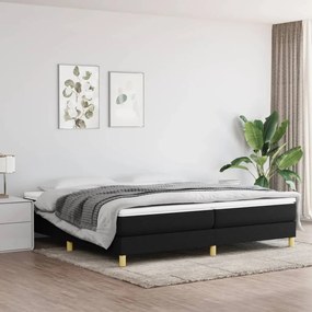 vidaXL Estrutura de cama sem colchão 200x200 cm tecido preto