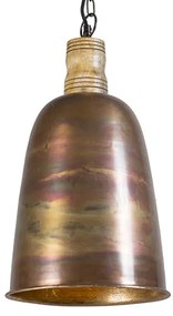 Candeeiro de suspensão vintage cobre com dourado - Burn Country / Rústico