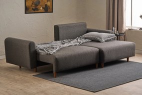 Sofá-Cama de Canto Mane – Antracite – 246x85x160 cm