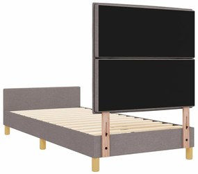 estruturas de cama vidaXL taupe 100x200 cm em tecido
